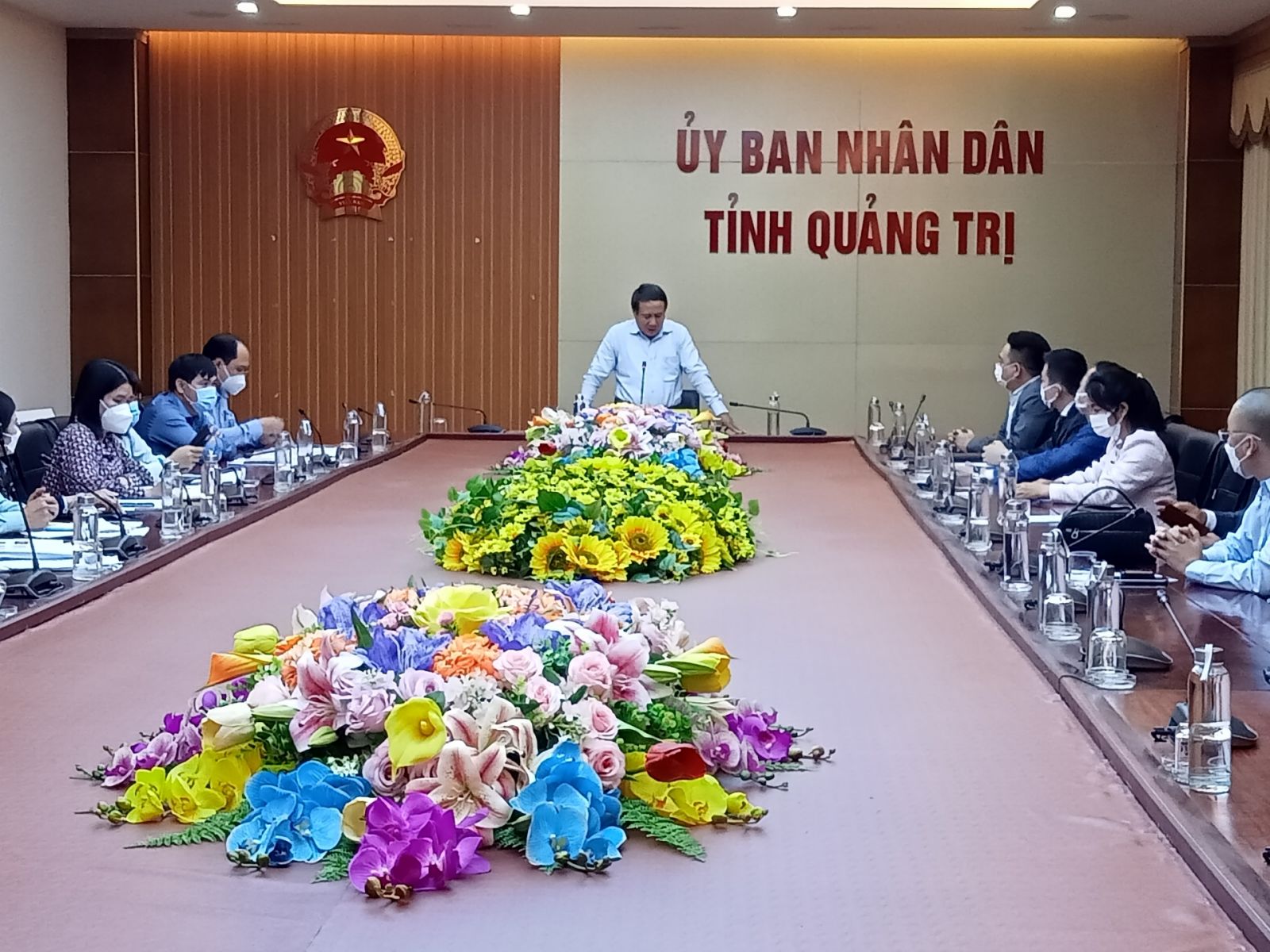 Ông Hà Sỹ Đồng - Phó Chủ tịch Thường trực UBND tỉnh Quảng Trị phát biểu tại buổi làm việc