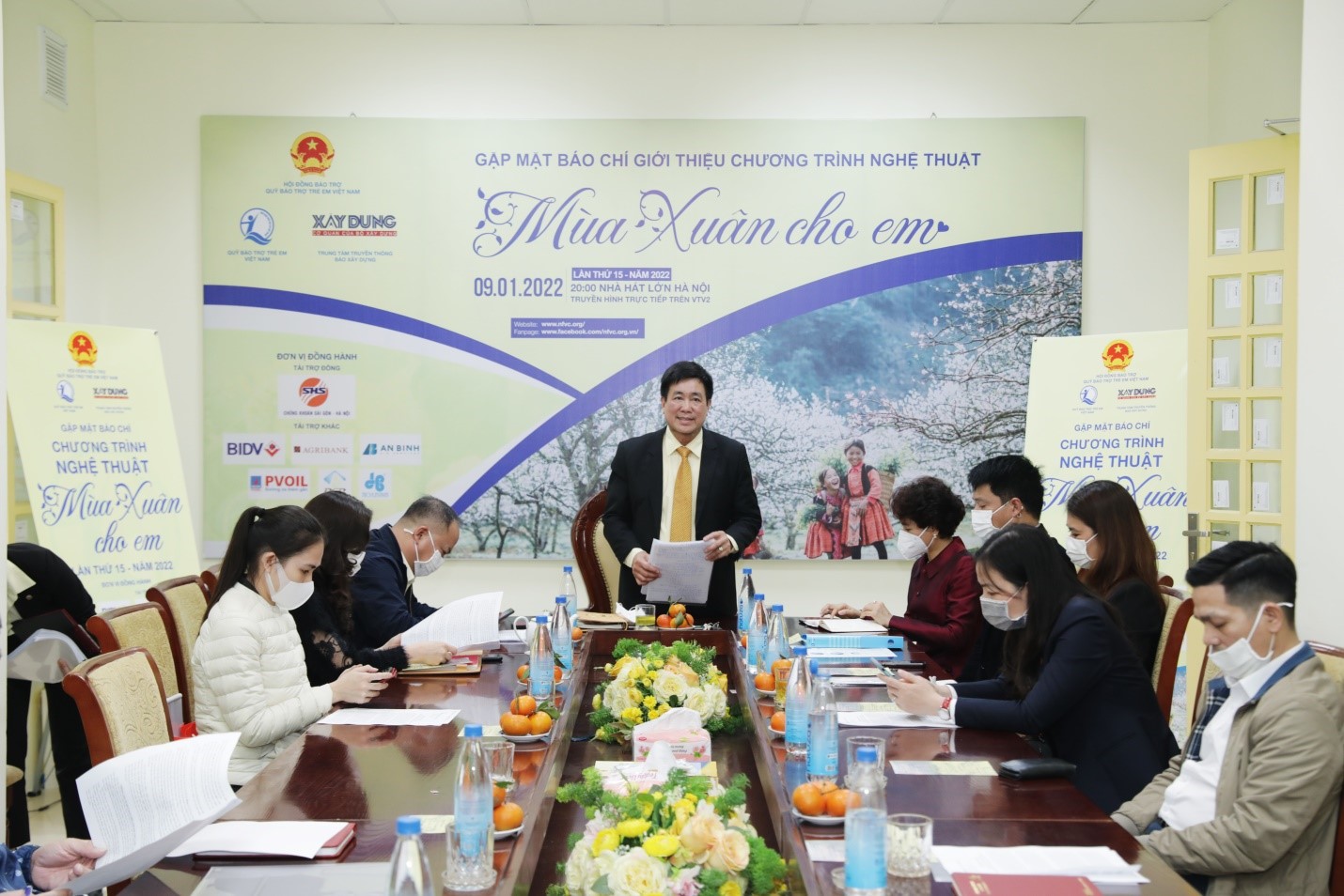 Hoàng Văn Tiến – Giám đốc Quỹ Bảo trợ trẻ em Việt Nam phát biểu tại sự kiện