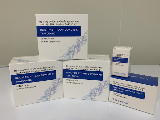 Hình ảnh 2 bộ kit test xét nghiệm chẩn đoán SARS-CoV-2