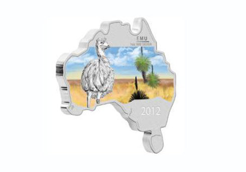 Đồng tiền hình bản đồ Australia