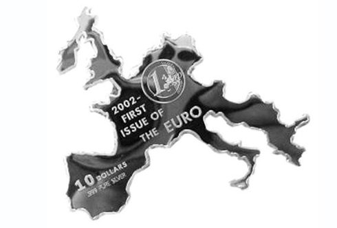 Đồng Tiền hình bản đồ châu Âu